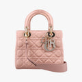 Lady Dior Pink Cannage Satin 29-MA-0129レディ ディオール ピンク カナージュ 絎縫 サテン 29-MA-0129
