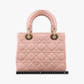 Lady Dior Pink Cannage Satin 29-MA-0129レディ ディオール ピンク カナージュ 絎縫 サテン 29-MA-0129