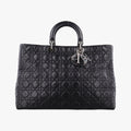 Lady Dior Black lambskin 26-MA-0170レディディオール ブラック ラムスキン 26-MA-0170