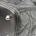 Lady Dior Black lambskin 26-MA-0170レディディオール ブラック ラムスキン 26-MA-0170