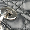 Lady Dior Black lambskin 26-MA-0170レディディオール ブラック ラムスキン 26-MA-0170