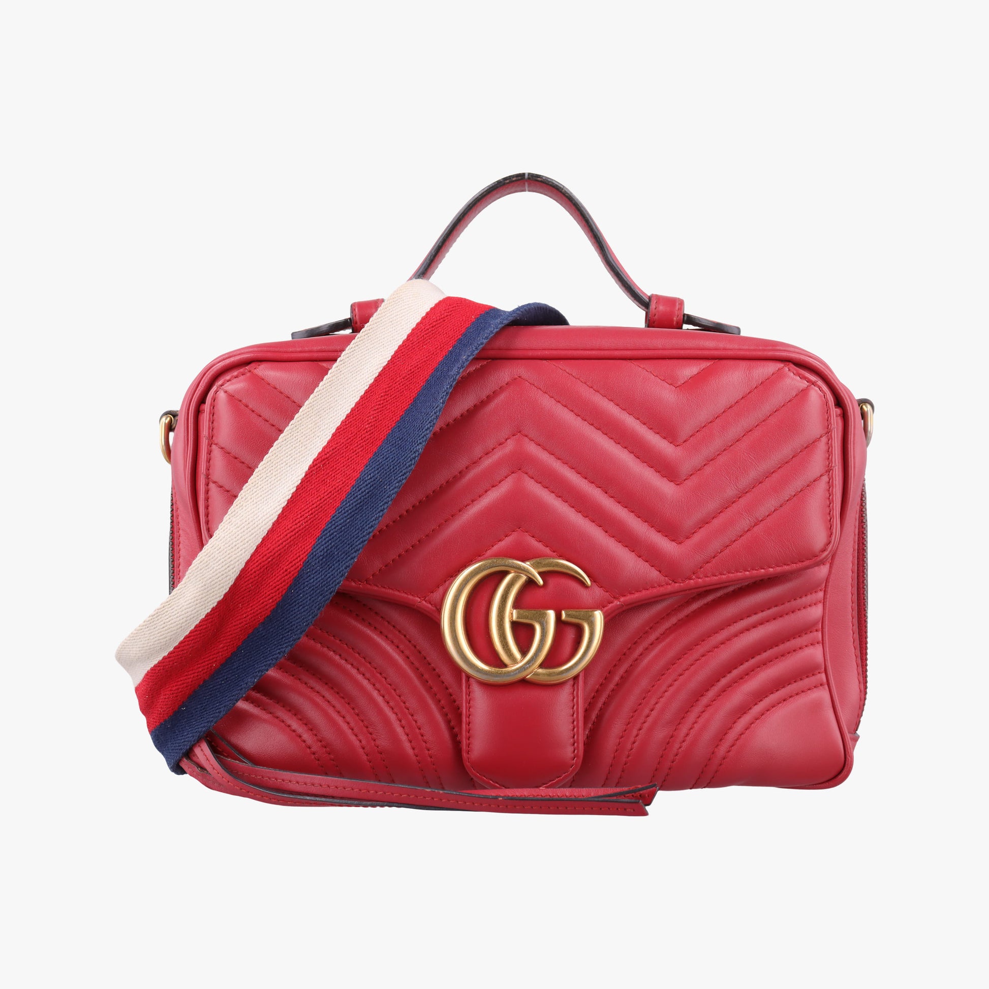 GG Marmont Red Leather 498100 A025661559GGマーモント レッド レザー 498100 A025661559
