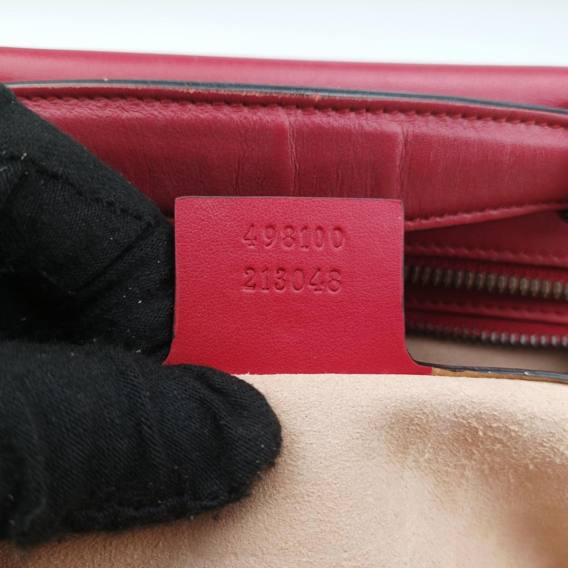 GG Marmont Red Leather 498100 A025661559GGマーモント レッド レザー 498100 A025661559