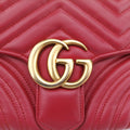 GG Marmont Red Leather 498100 A025661559GGマーモント レッド レザー 498100 A025661559