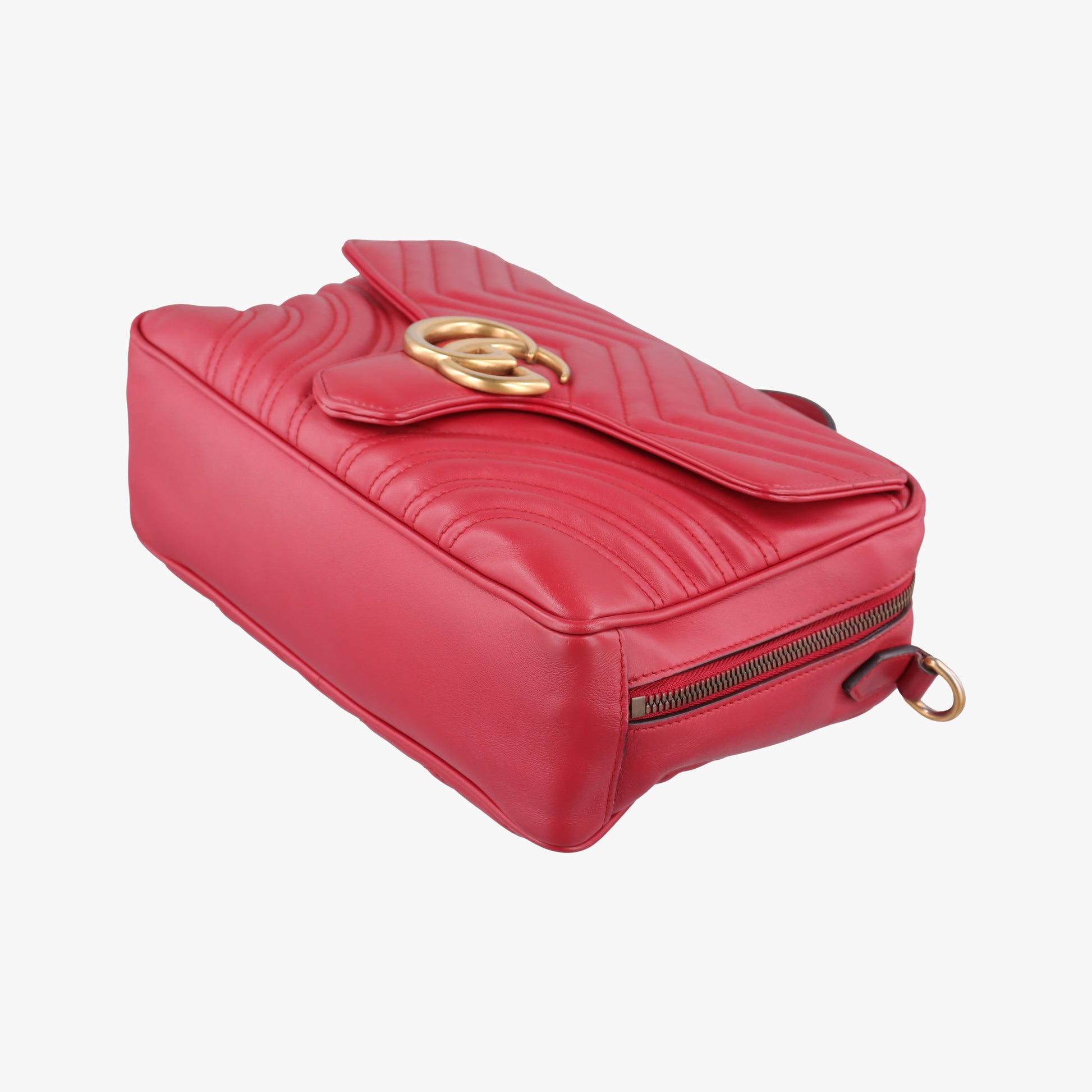 GG Marmont Red Leather 498100 A025661559GGマーモント レッド レザー 498100 A025661559