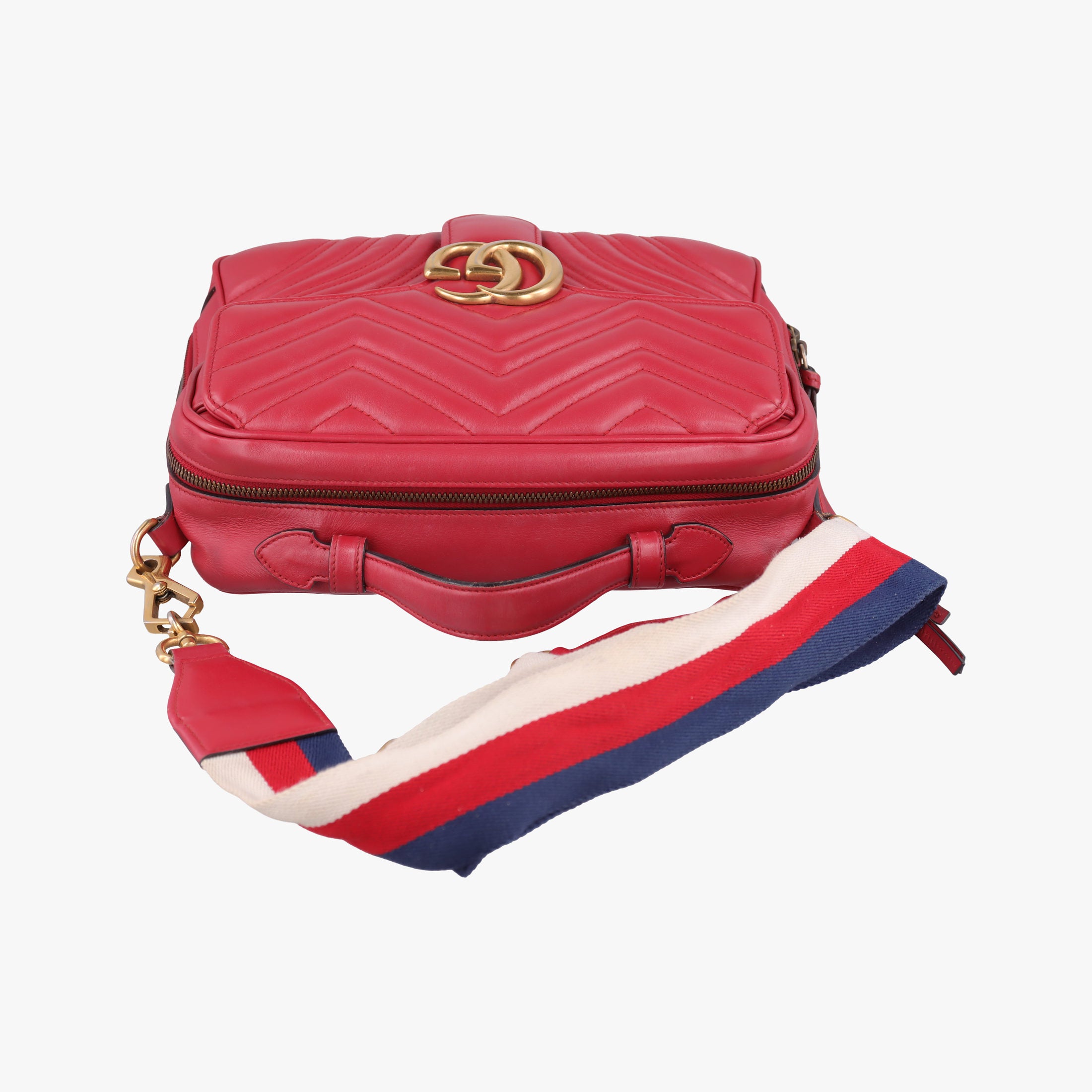 GG Marmont Red Leather 498100 A025661559GGマーモント レッド レザー 498100 A025661559