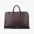 Triangle Logo Plate Brown Saffiano Leather VR0023 49三角 ロゴ プレート ブラウン サフィアーノレザー VR0023 49