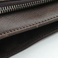 Triangle Logo Plate Brown Saffiano Leather VR0023 49三角 ロゴ プレート ブラウン サフィアーノレザー VR0023 49