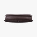 Triangle Logo Plate Brown Saffiano Leather VR0023 49三角 ロゴ プレート ブラウン サフィアーノレザー VR0023 49