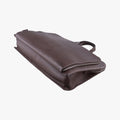 Triangle Logo Plate Brown Saffiano Leather VR0023 49三角 ロゴ プレート ブラウン サフィアーノレザー VR0023 49