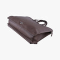 Triangle Logo Plate Brown Saffiano Leather VR0023 49三角 ロゴ プレート ブラウン サフィアーノレザー VR0023 49