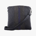 Intrecciato Dark Gray × Blue lambskin B04593134Yイントレチャート ダークグレー × ブルー ラムスキン B04593134Y
