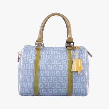 Zucchino Glitter Logo Blue PVC coated canvas 8BL068 2305/8BL/068/AP3/098ズッカ柄　ズッキーノ グリッターロゴ ブルー PVCコーティングキャンバス 8BL068 2305/8BL/068/AP3/098
