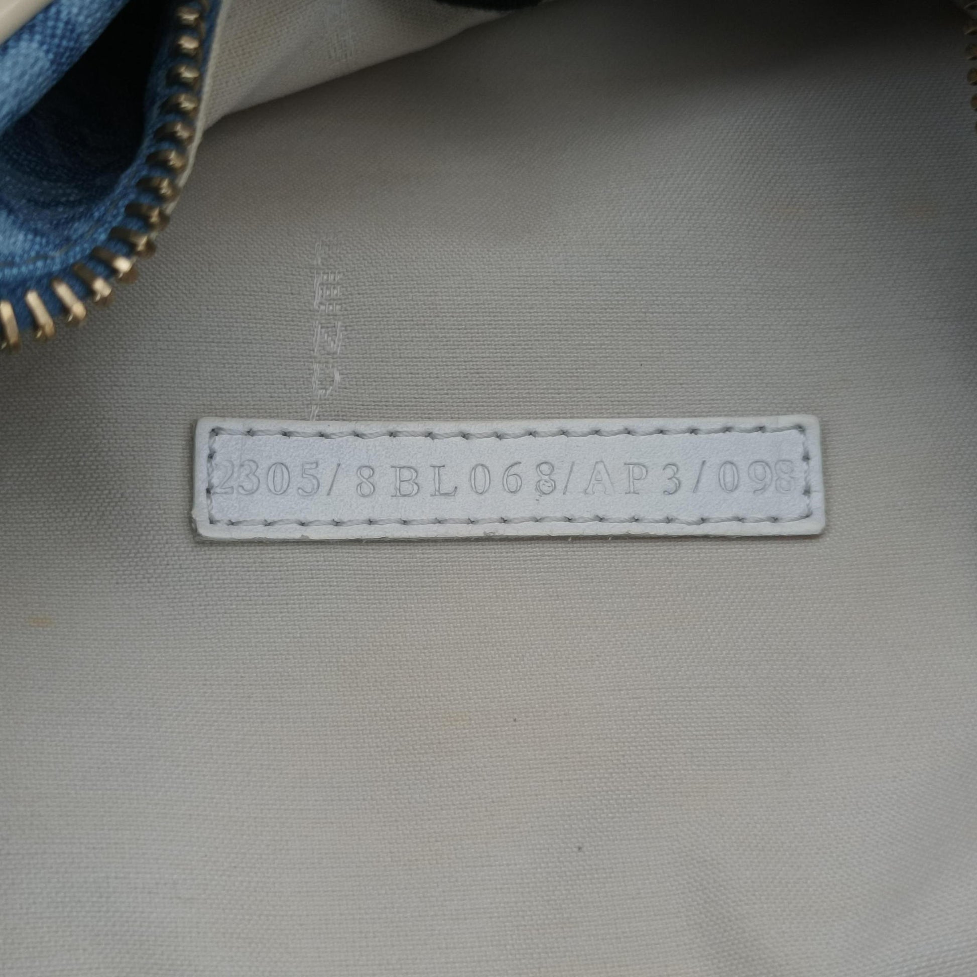 Zucchino Glitter Logo Blue PVC coated canvas 8BL068 2305/8BL/068/AP3/098ズッカ柄　ズッキーノ グリッターロゴ ブルー PVCコーティングキャンバス 8BL068 2305/8BL/068/AP3/098