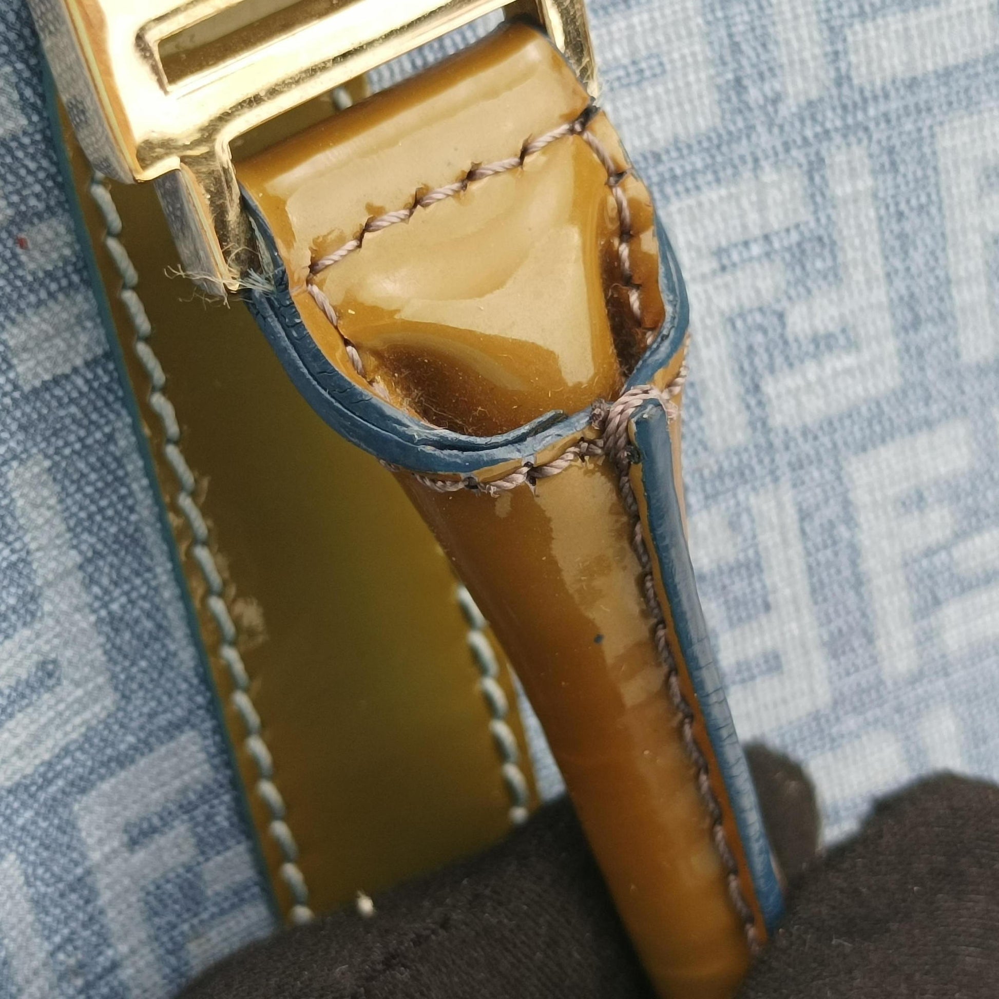 Zucchino Glitter Logo Blue PVC coated canvas 8BL068 2305/8BL/068/AP3/098ズッカ柄　ズッキーノ グリッターロゴ ブルー PVCコーティングキャンバス 8BL068 2305/8BL/068/AP3/098