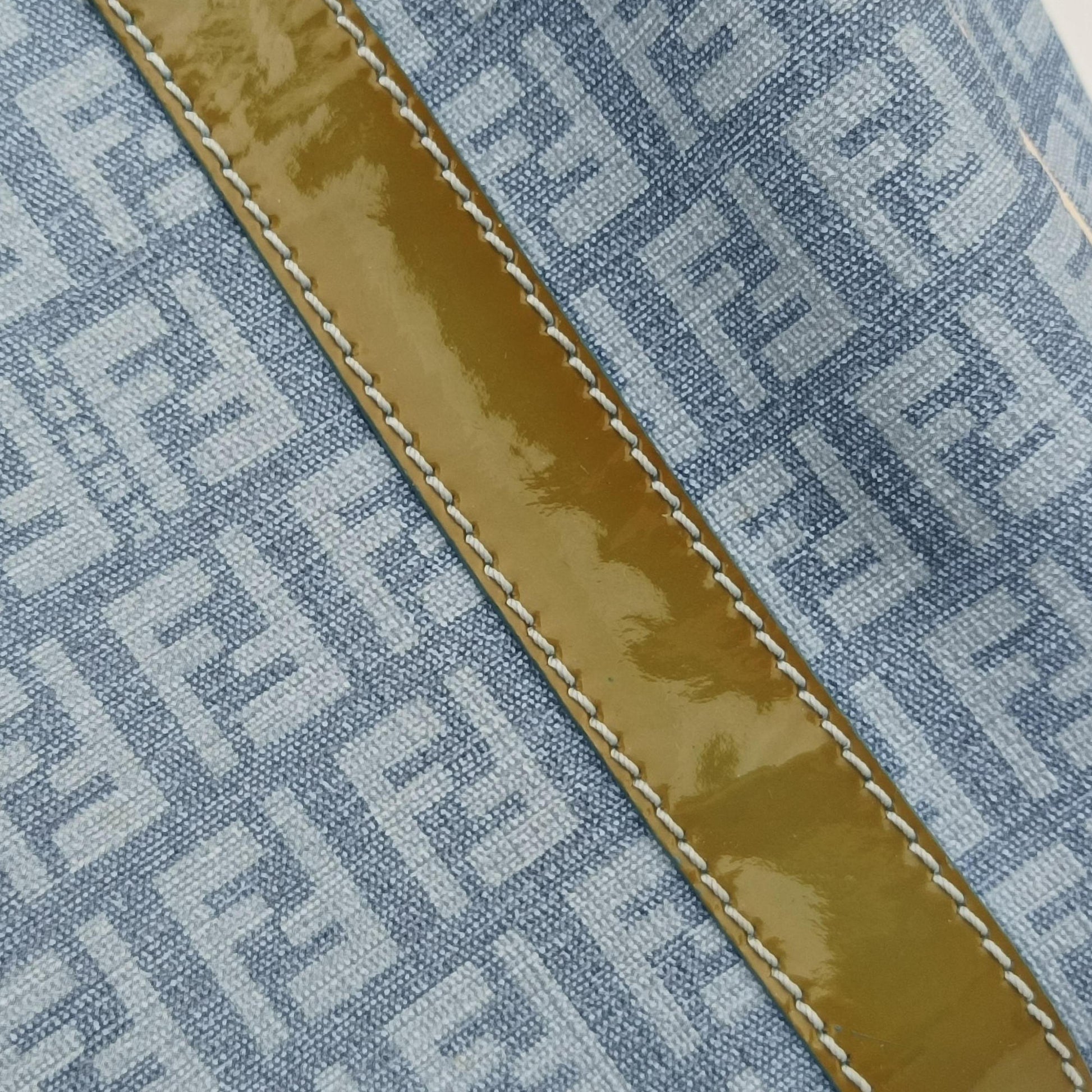 Zucchino Glitter Logo Blue PVC coated canvas 8BL068 2305/8BL/068/AP3/098ズッカ柄　ズッキーノ グリッターロゴ ブルー PVCコーティングキャンバス 8BL068 2305/8BL/068/AP3/098