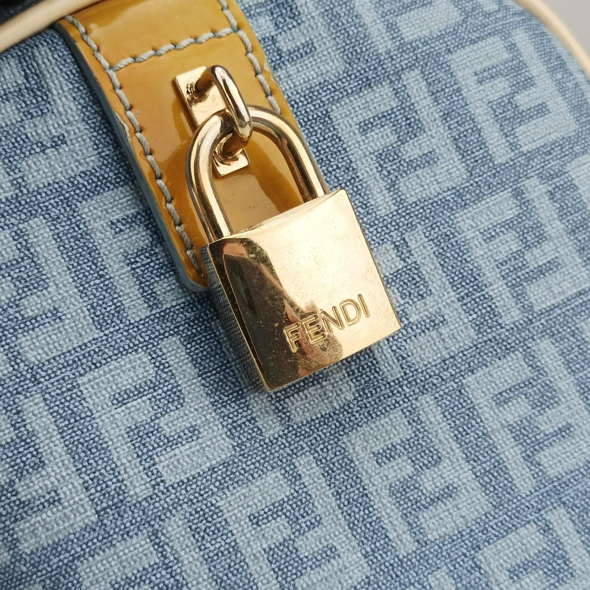 Zucchino Glitter Logo Blue PVC coated canvas 8BL068 2305/8BL/068/AP3/098ズッカ柄　ズッキーノ グリッターロゴ ブルー PVCコーティングキャンバス 8BL068 2305/8BL/068/AP3/098