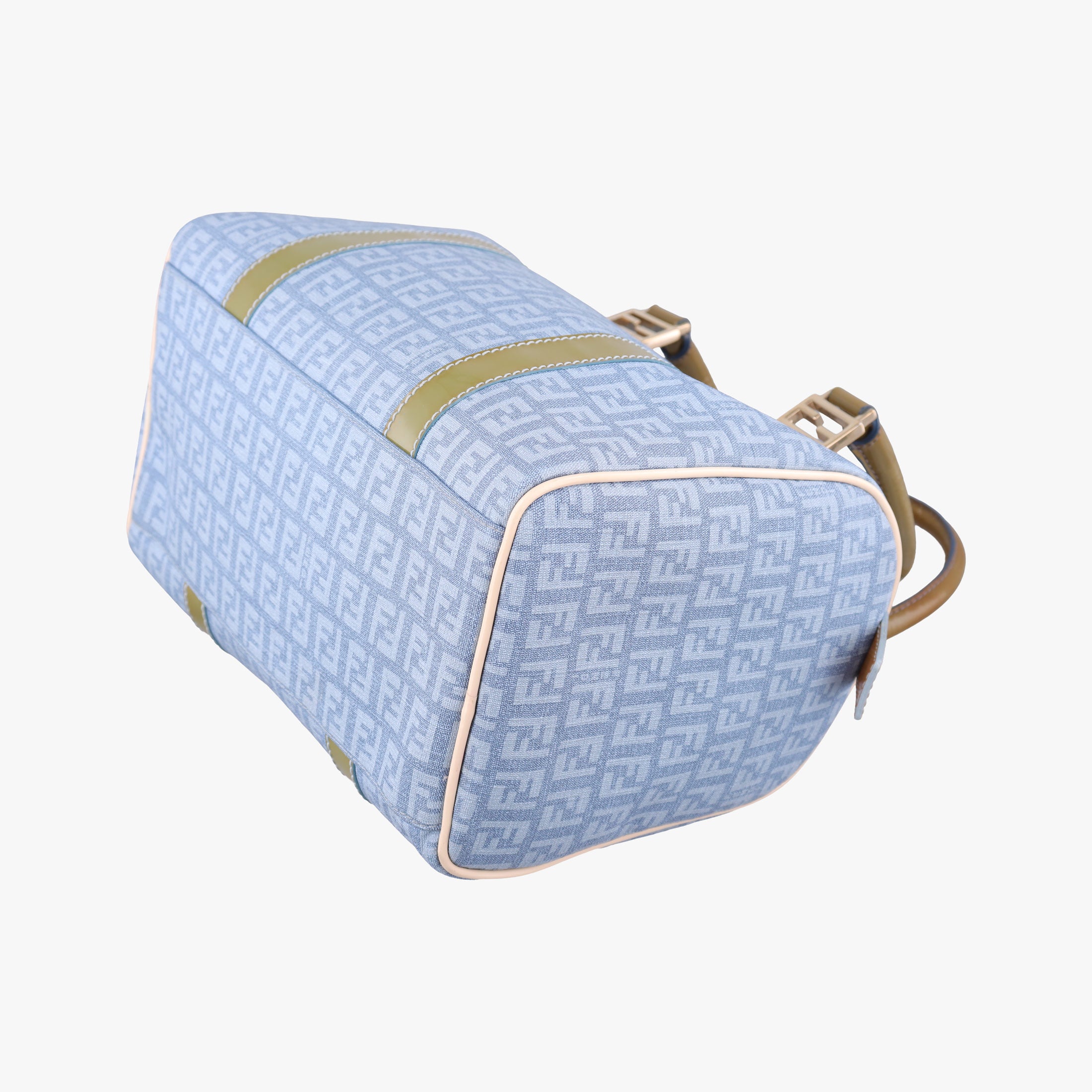 Zucchino Glitter Logo Blue PVC coated canvas 8BL068 2305/8BL/068/AP3/098ズッカ柄　ズッキーノ グリッターロゴ ブルー PVCコーティングキャンバス 8BL068 2305/8BL/068/AP3/098