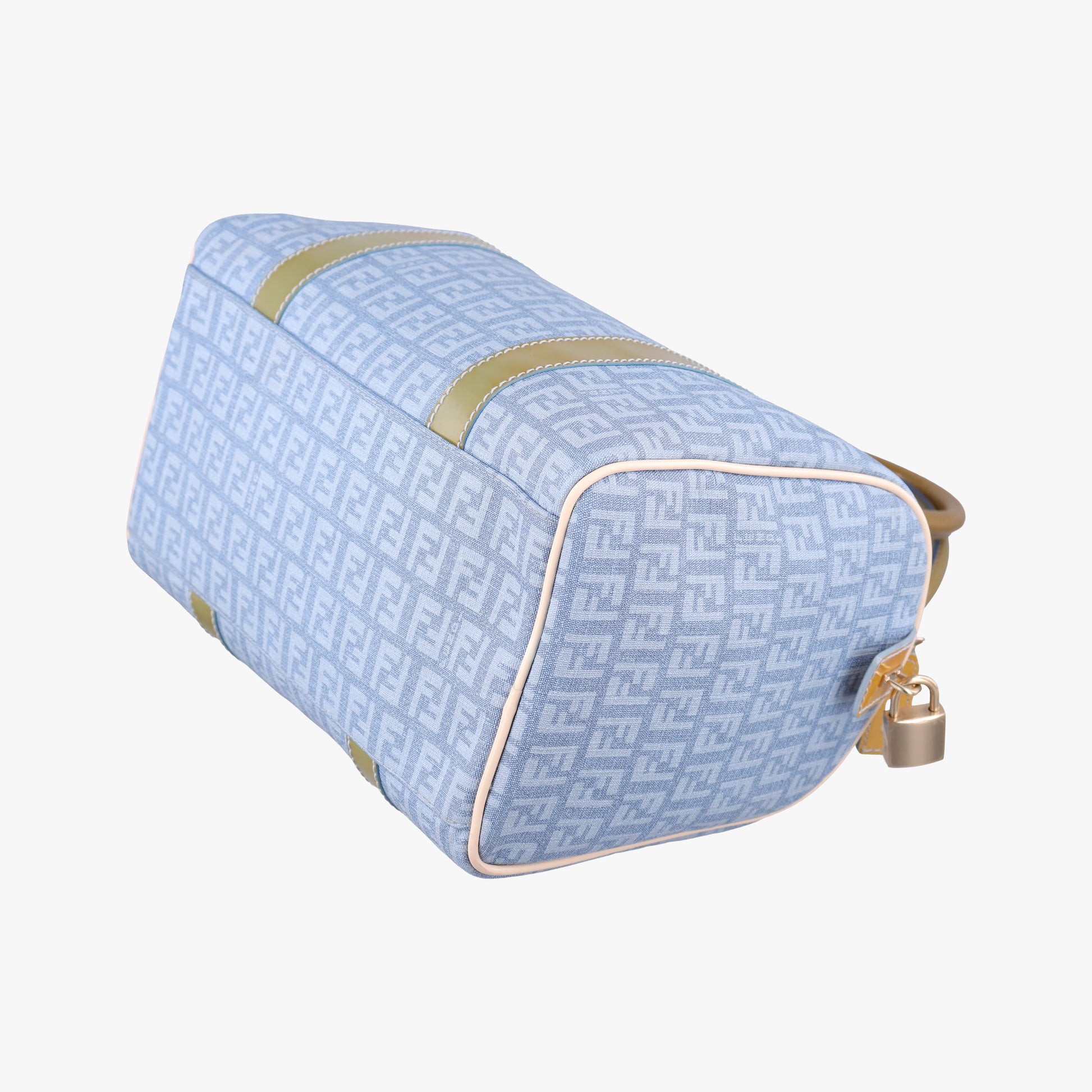 Zucchino Glitter Logo Blue PVC coated canvas 8BL068 2305/8BL/068/AP3/098ズッカ柄　ズッキーノ グリッターロゴ ブルー PVCコーティングキャンバス 8BL068 2305/8BL/068/AP3/098