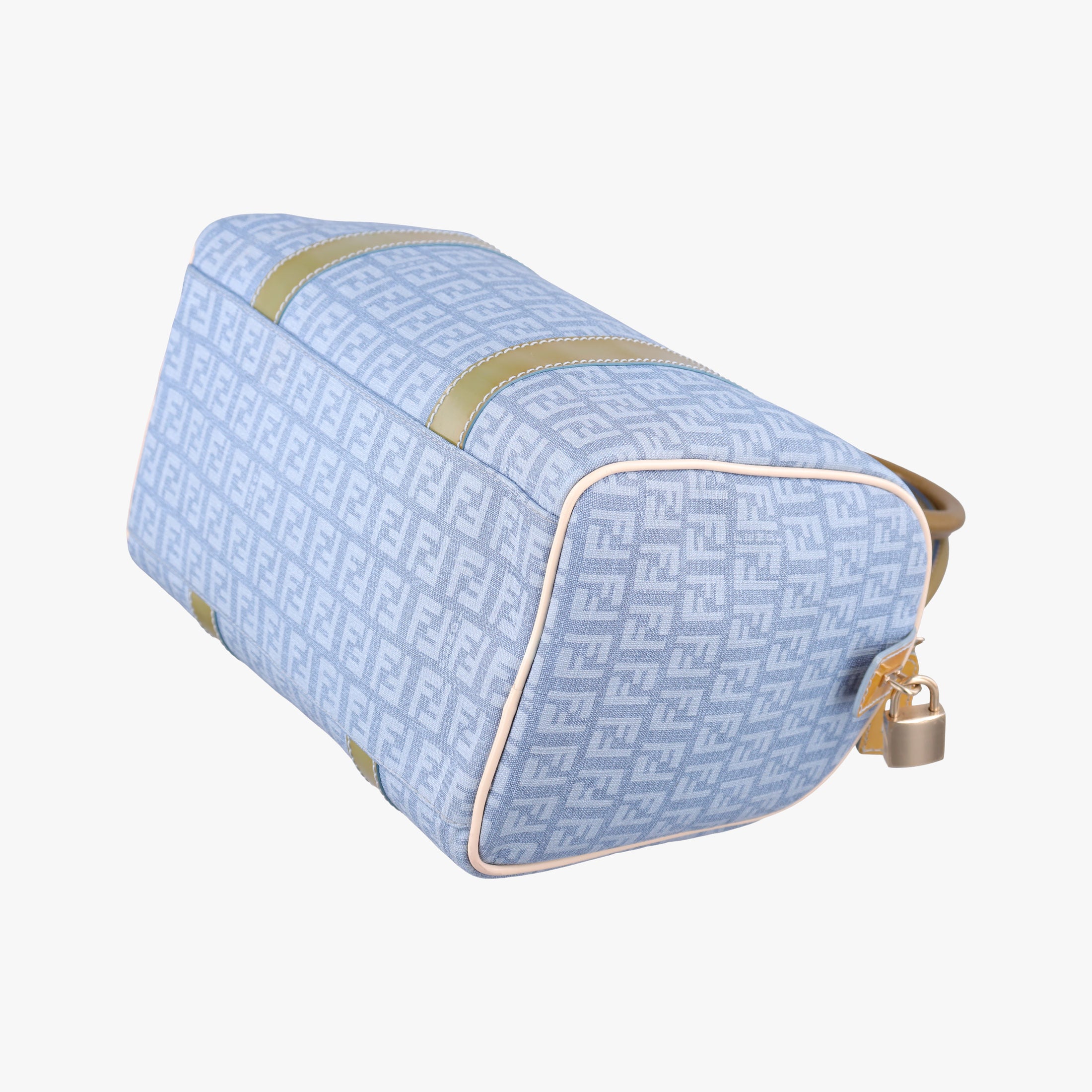 Zucchino Glitter Logo Blue PVC coated canvas 8BL068 2305/8BL/068/AP3/098ズッカ柄　ズッキーノ グリッターロゴ ブルー PVCコーティングキャンバス 8BL068 2305/8BL/068/AP3/098