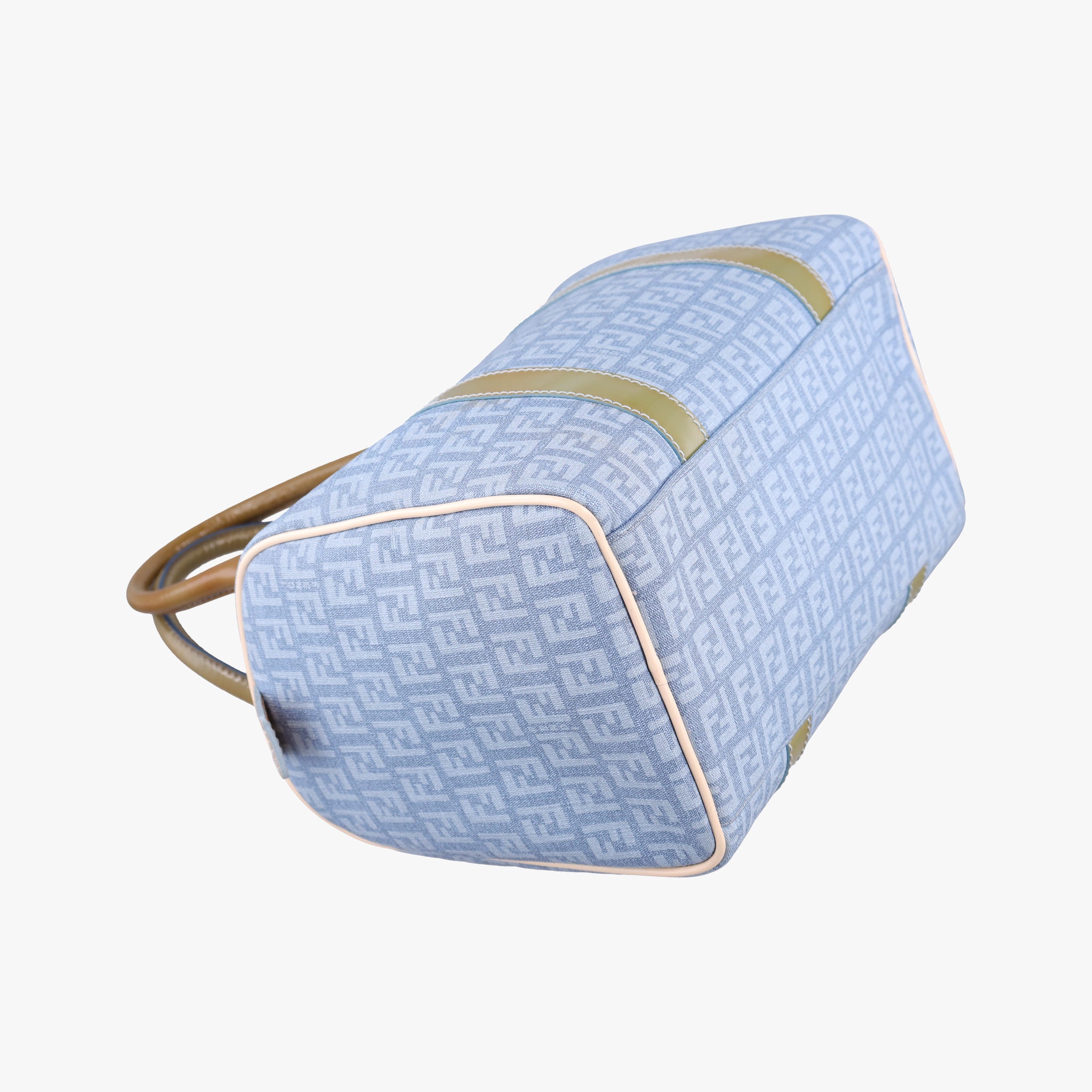 Zucchino Glitter Logo Blue PVC coated canvas 8BL068 2305/8BL/068/AP3/098ズッカ柄　ズッキーノ グリッターロゴ ブルー PVCコーティングキャンバス 8BL068 2305/8BL/068/AP3/098