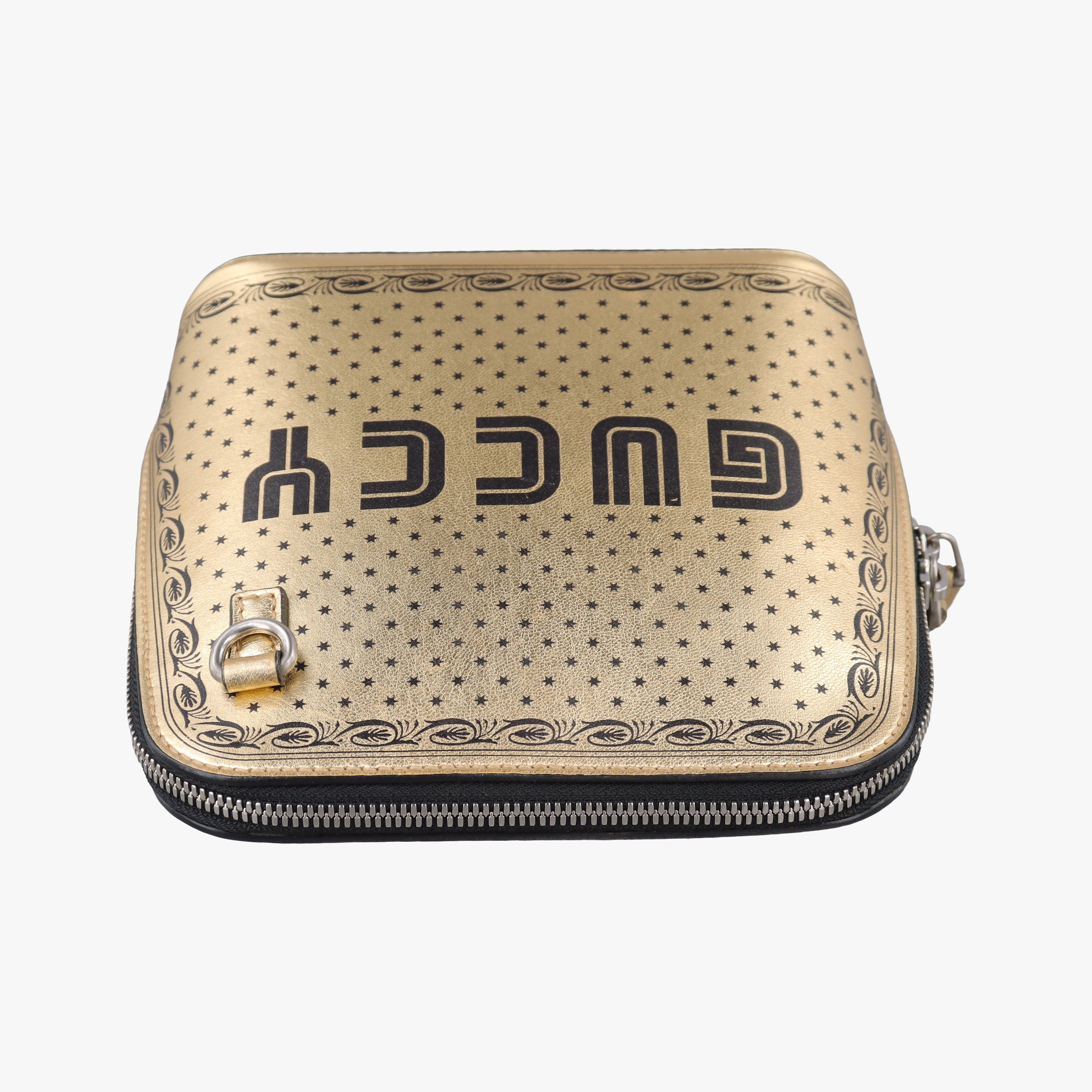 SEGA collaboration GUCCY print Golden Leather 511189 F024704930セガ コラボ GUCCYプリント ゴールド レザー 511189 F024704930