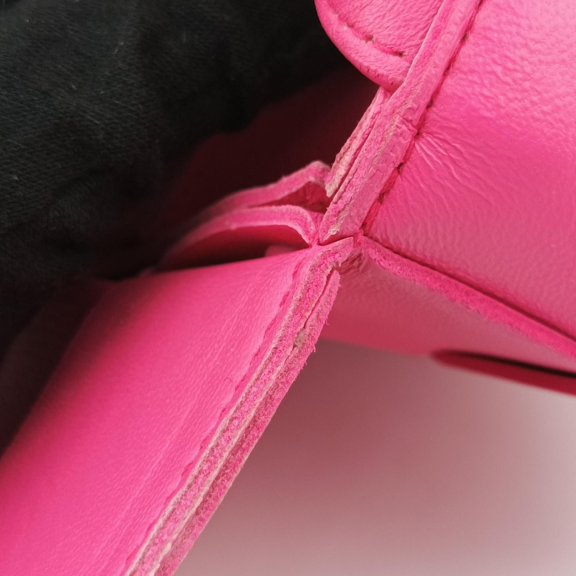 candy cassette Pink lambskin IC Chipキャンディカセット ピンク ラムスキン ICチップ