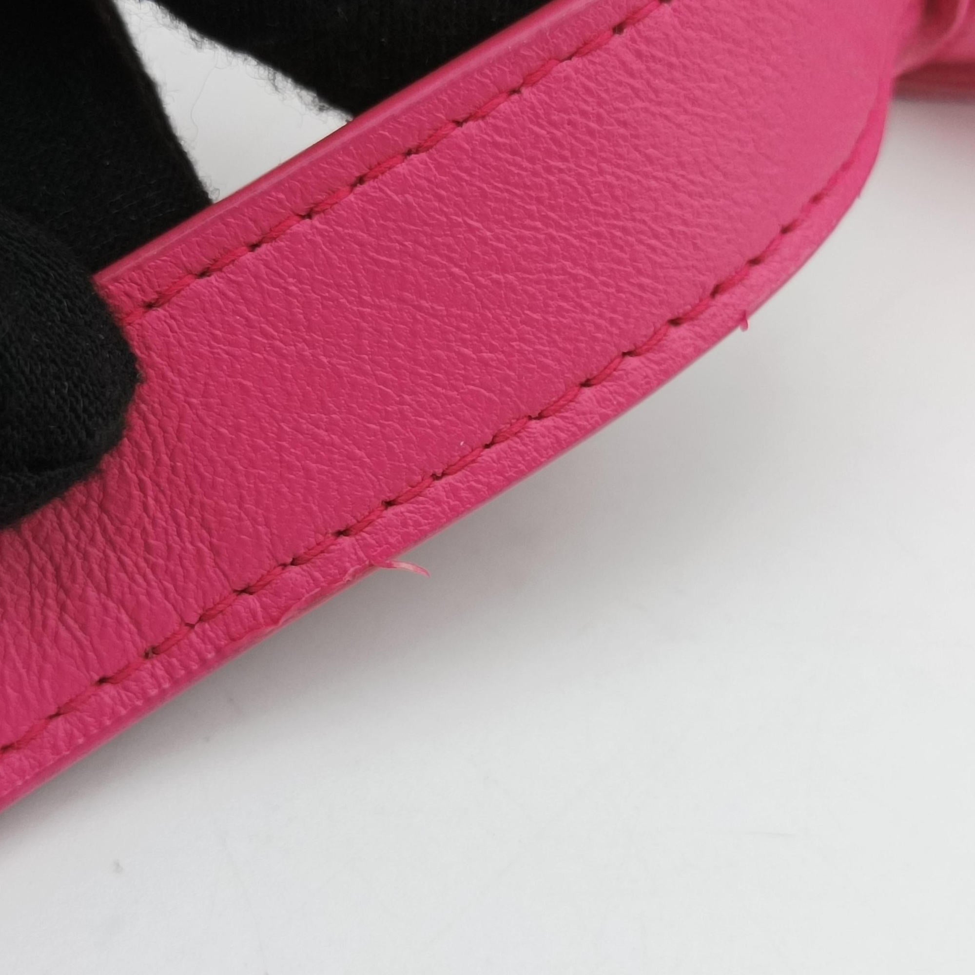 candy cassette Pink lambskin IC Chipキャンディカセット ピンク ラムスキン ICチップ