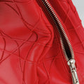 Lady Dior Cannage Soft Red Lambskin 17-BO-0194レディディオール カナージュ ソフト レッド ラムスキン 17-BO-0194