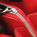 Lady Dior Cannage Soft Red Lambskin 17-BO-0194レディディオール カナージュ ソフト レッド ラムスキン 17-BO-0194