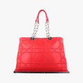 Lady Dior Cannage Soft Red Lambskin 17-BO-0194レディディオール カナージュ ソフト レッド ラムスキン 17-BO-0194
