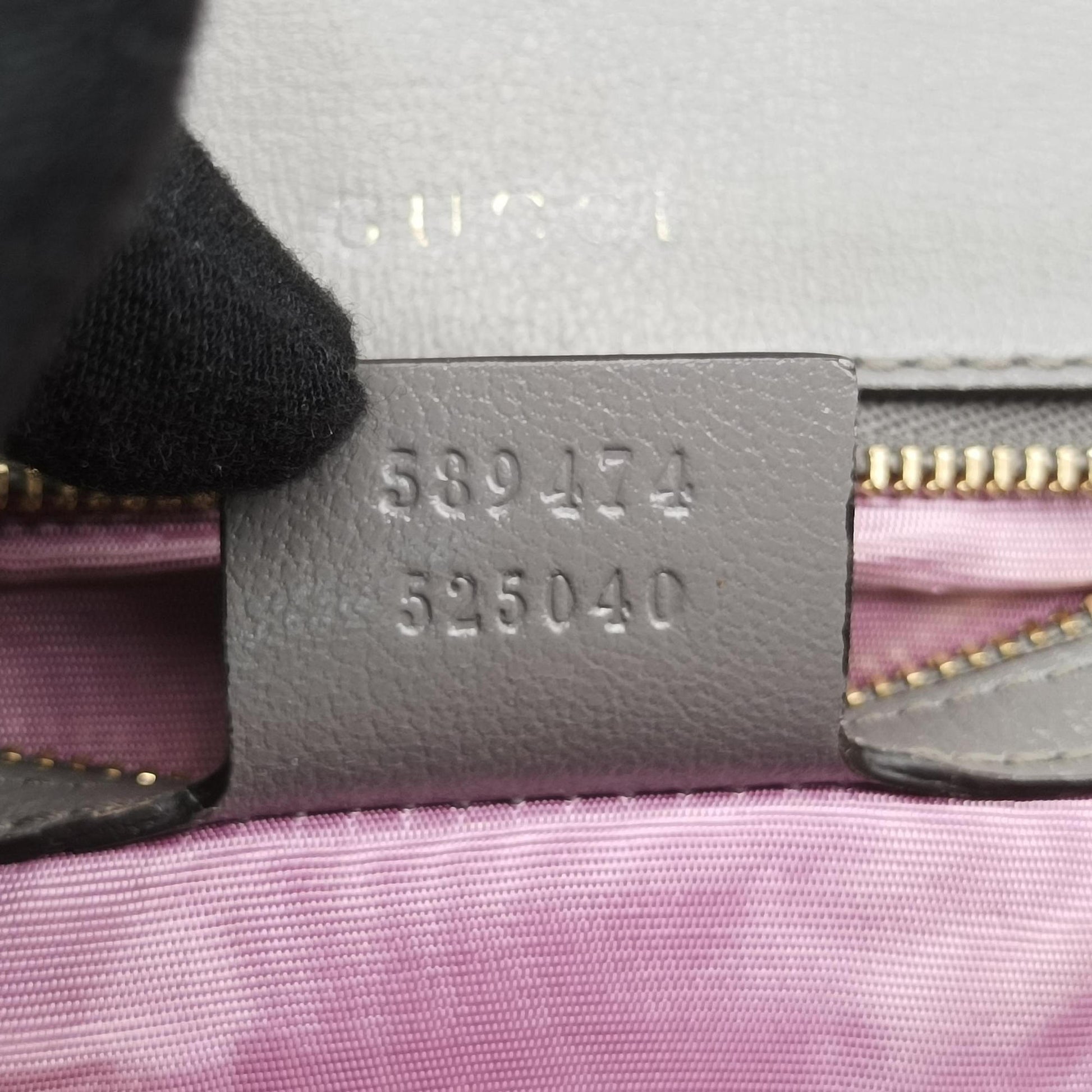 GG Ring GG Marmont Grey Leather 589474 A030215522GGリング GGマーモント グレー レザー 589474 A030215522