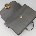 GG Ring GG Marmont Grey Leather 589474 A030215522GGリング GGマーモント グレー レザー 589474 A030215522