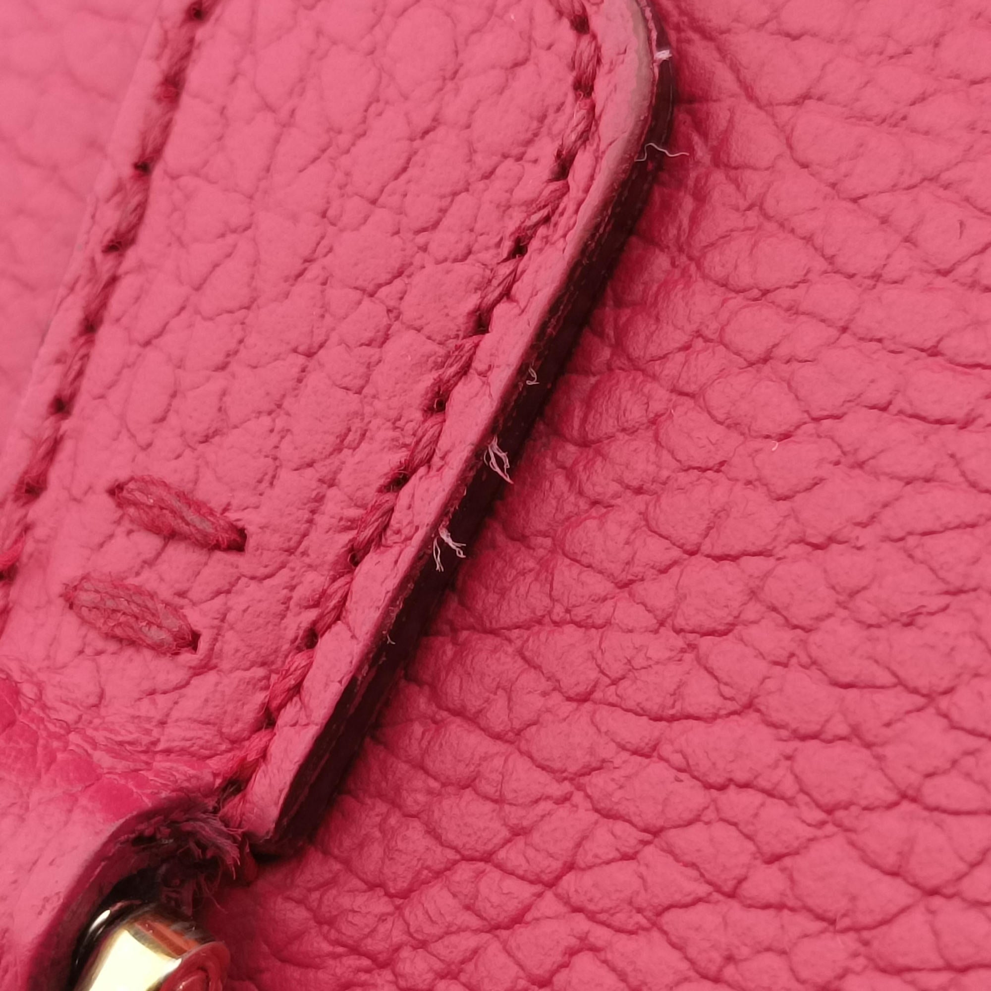 Swing Top Handle Rose Leather 377772 E017530578スウィング ローズ レッド レザー 377772 E017530578