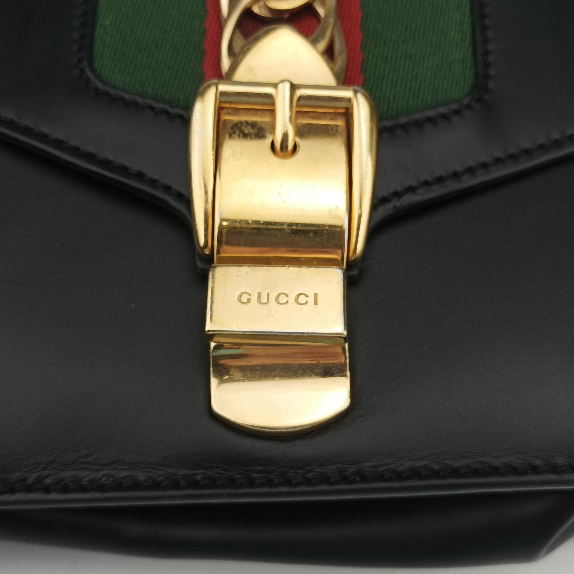 Sylvie Black×red×green Leather 431666 G021242669シルヴィ ブラック×レッド×グリーン レザー 431666 G021242669