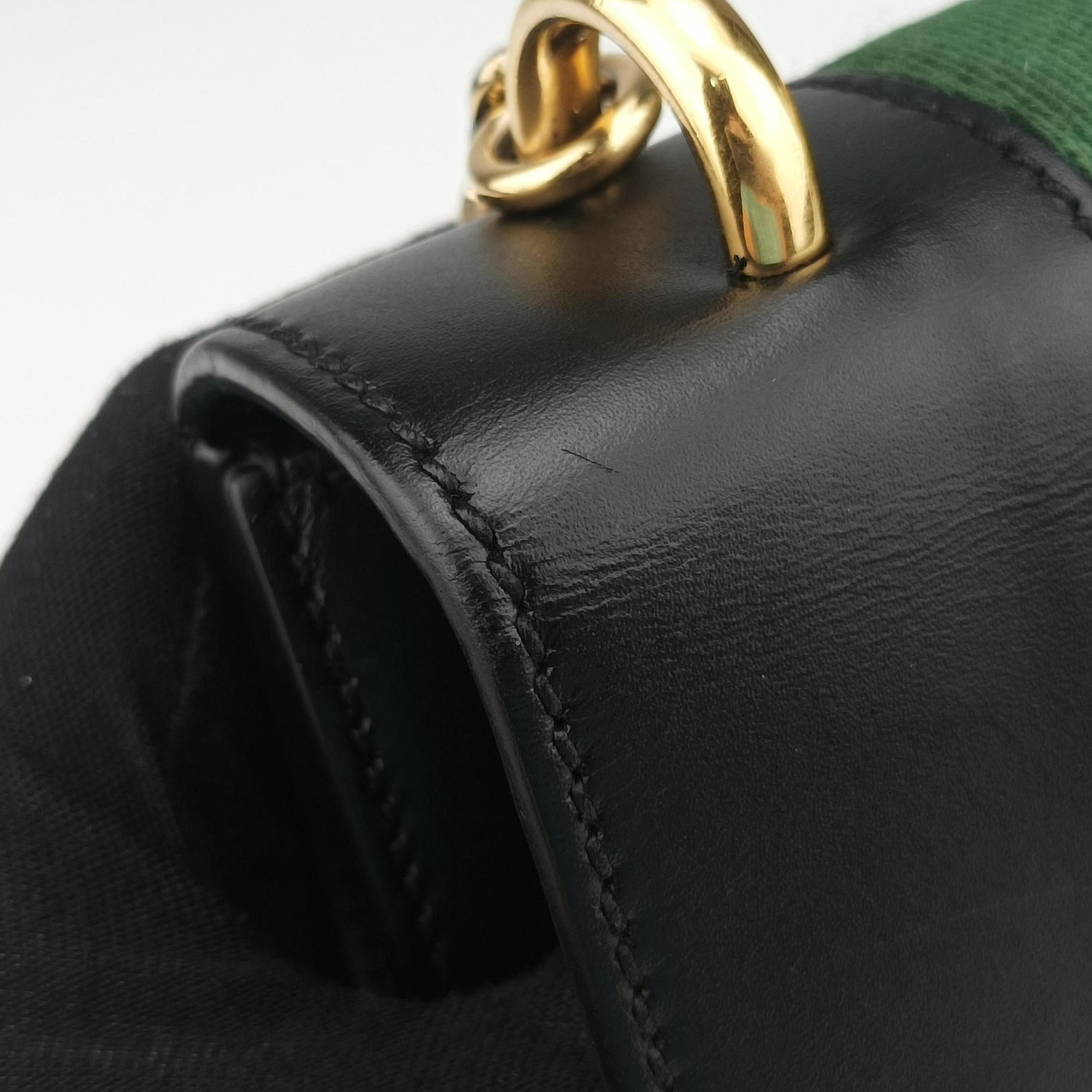 Sylvie Black×red×green Leather 431666 G021242669シルヴィ ブラック×レッド×グリーン レザー 431666 G021242669