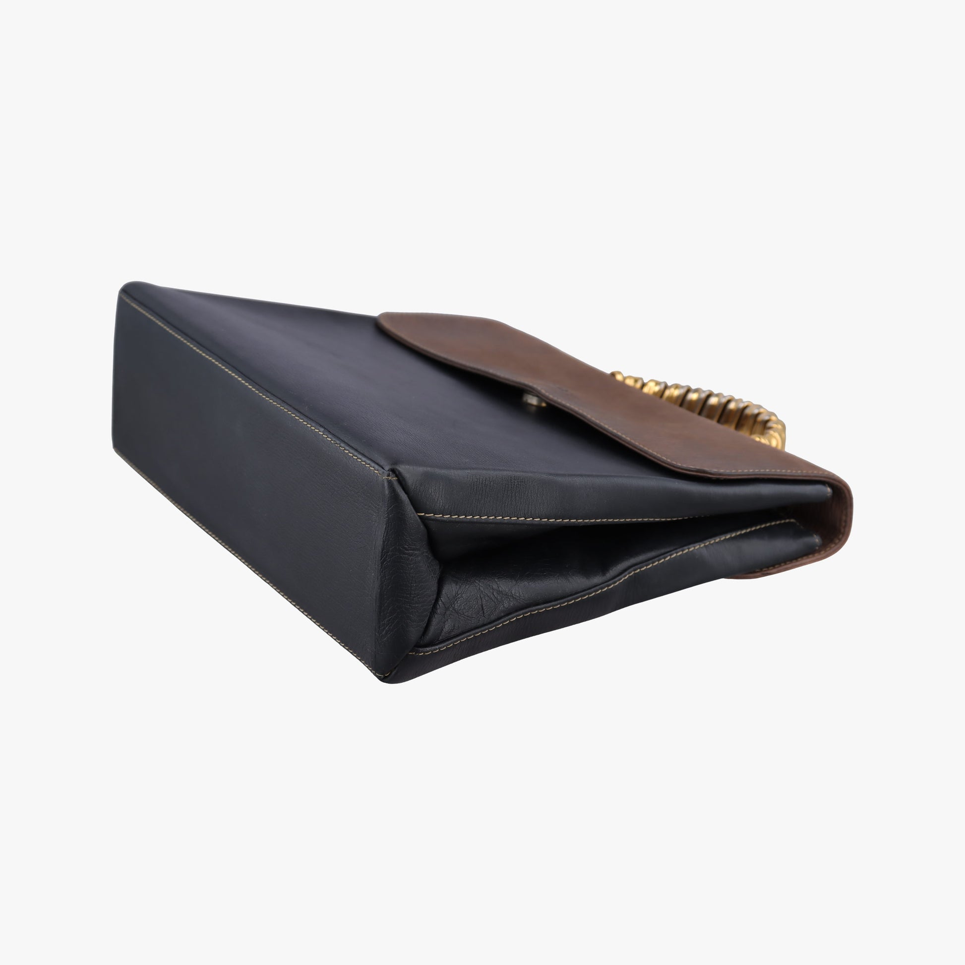 Velazquez Brown × Black Calfskin ベラスケス ブラウン × ブラック レザー 