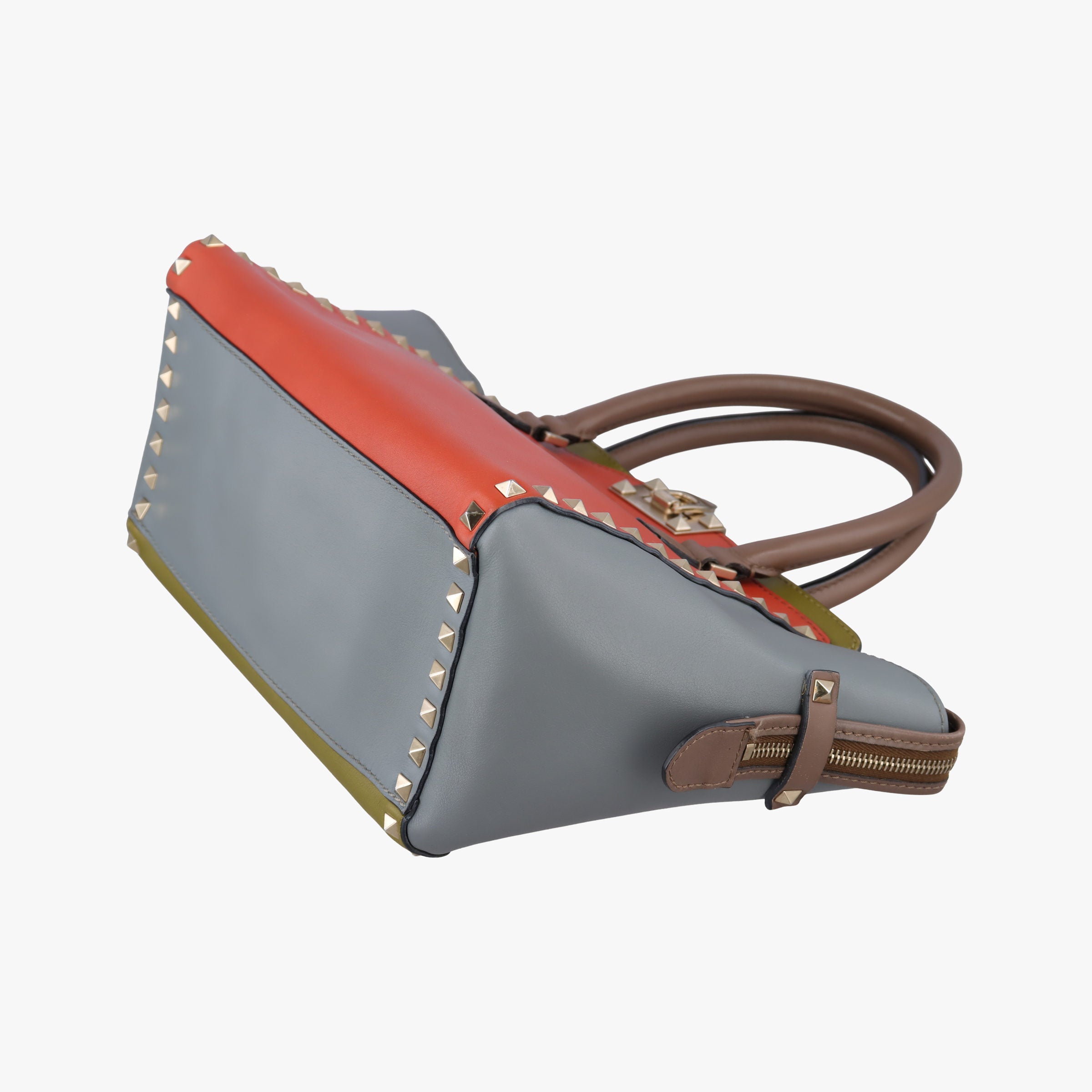 Rockstud Orange × Gray Leather BGH540VMQ3ロックスタッズ オレンジ × グレー レザー BGH540VMQ3
