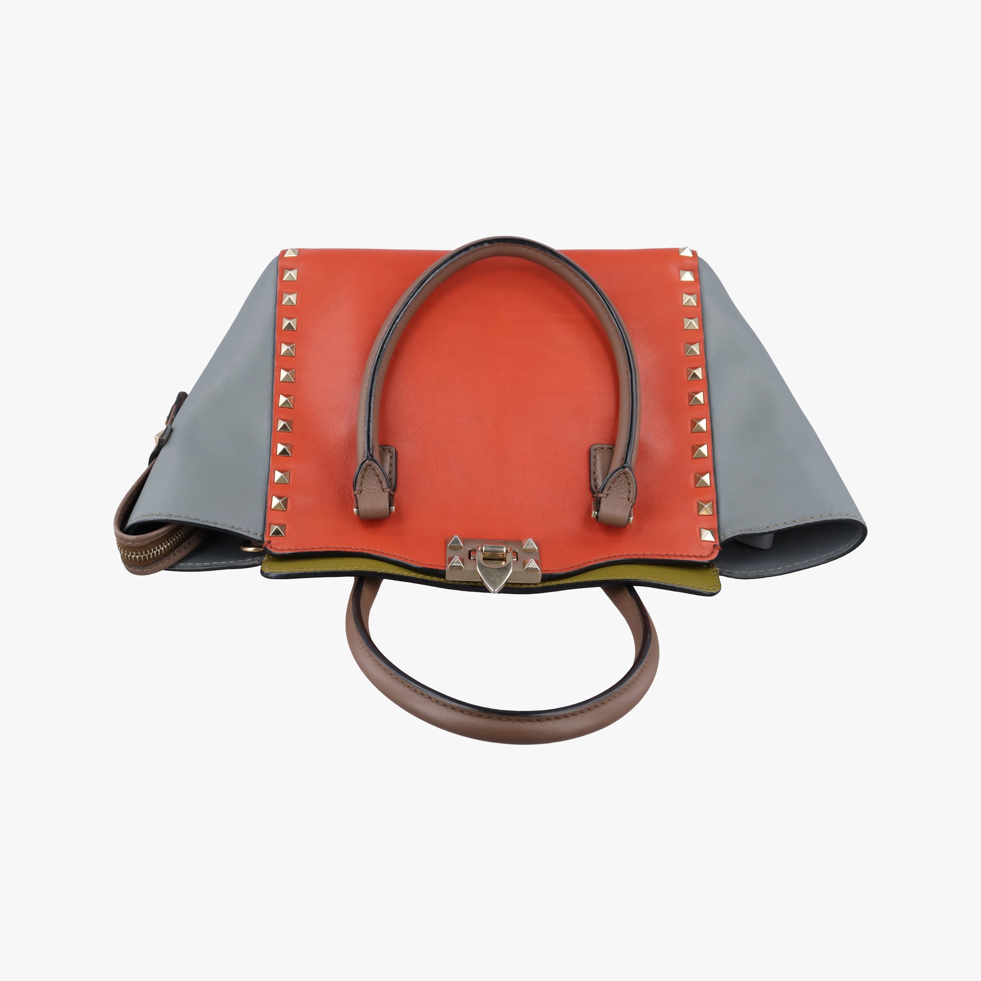 Rockstud Orange × Gray Leather BGH540VMQ3ロックスタッズ オレンジ × グレー レザー BGH540VMQ3