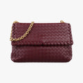 Intrecciato Olimpia Burgundy lambskin B07978985Pイントレチャート オリンピア ワインレッド ラムスキン B07978985P