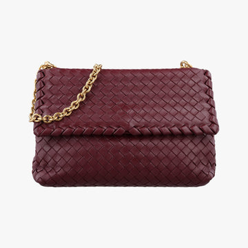 Intrecciato Olimpia Burgundy lambskin B07978985Pイントレチャート オリンピア ワインレッド ラムスキン B07978985P