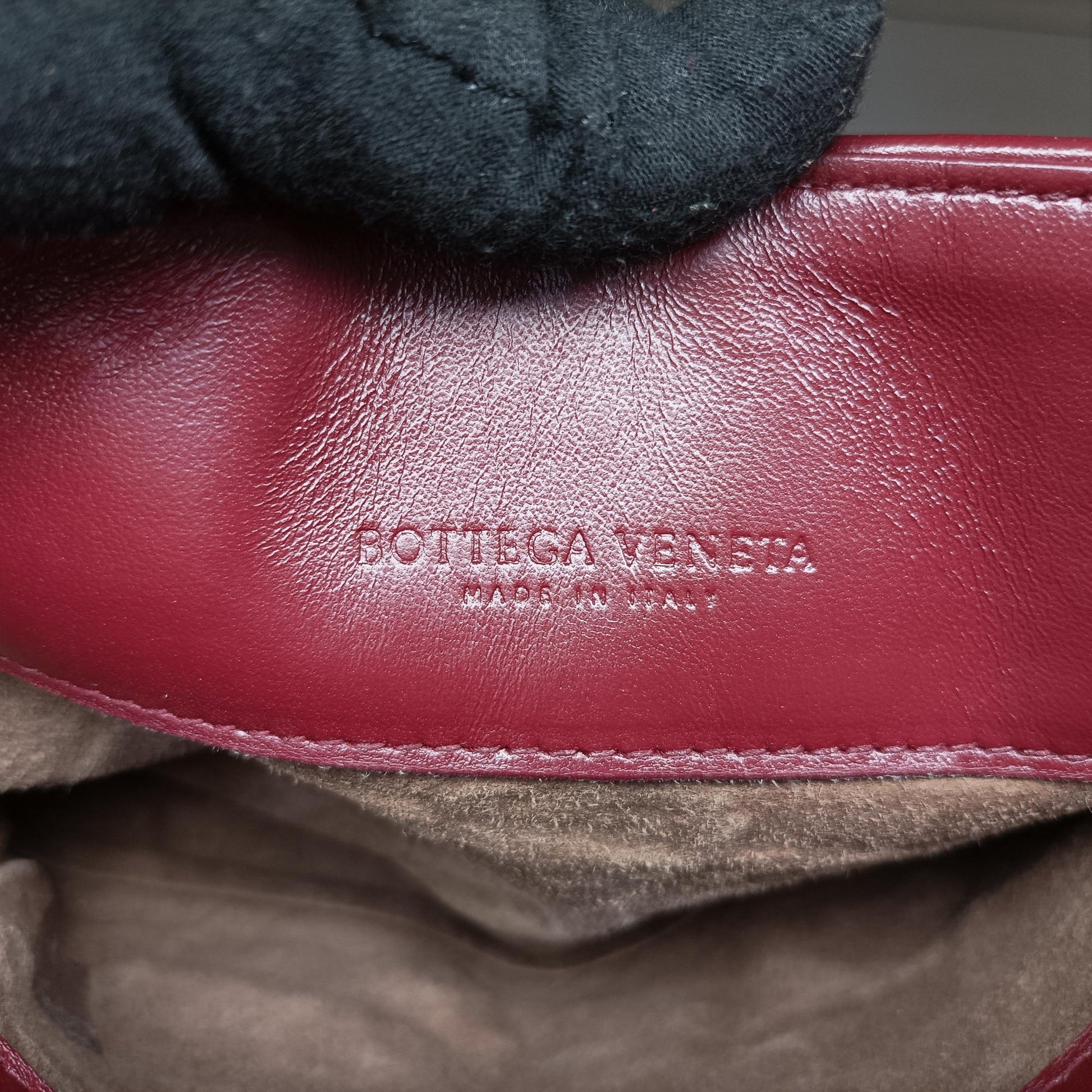 Intrecciato Olimpia Burgundy lambskin B07978985Pイントレチャート オリンピア ワインレッド ラムスキン B07978985P
