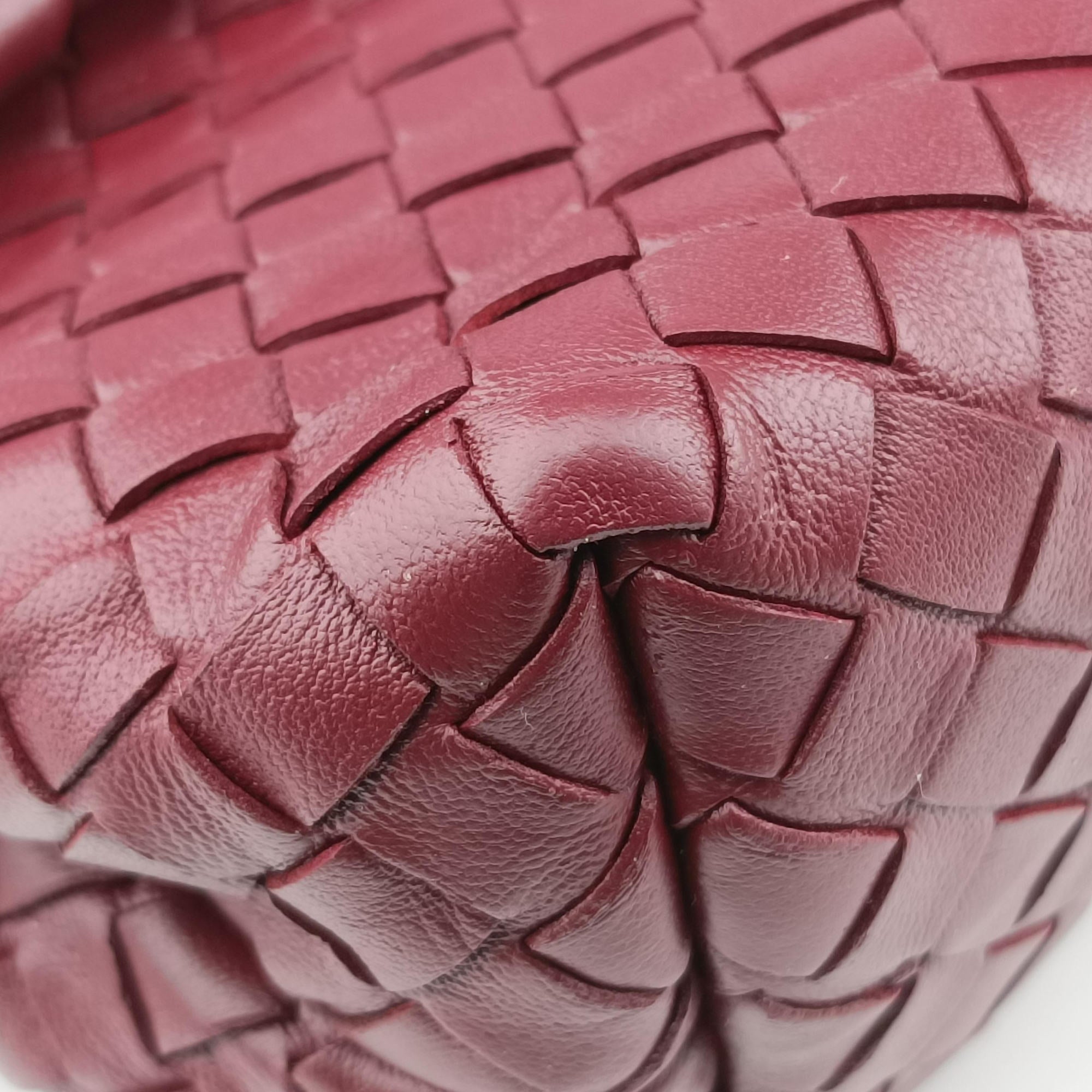 Intrecciato Olimpia Burgundy lambskin B07978985Pイントレチャート オリンピア ワインレッド ラムスキン B07978985P