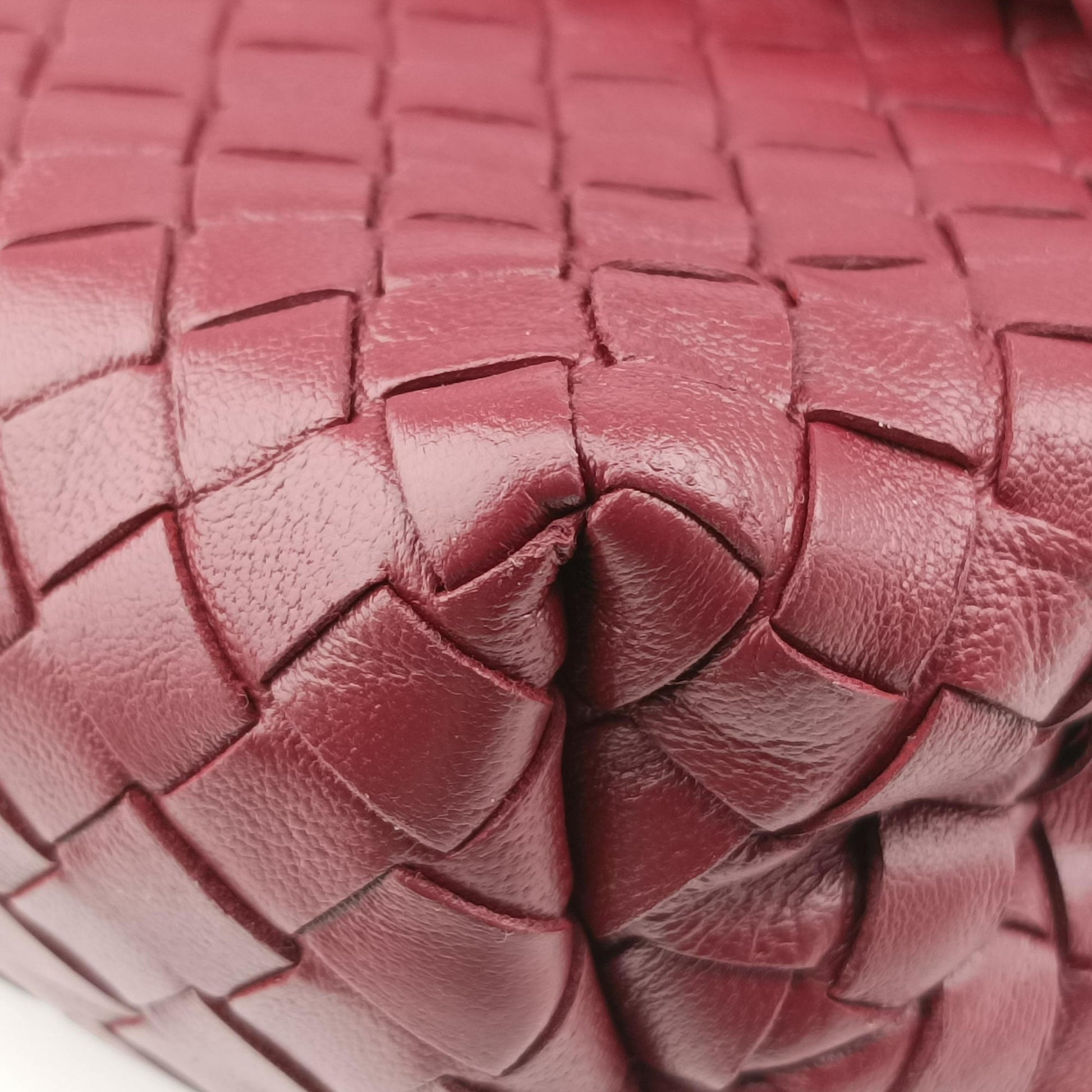 Intrecciato Olimpia Burgundy lambskin B07978985Pイントレチャート オリンピア ワインレッド ラムスキン B07978985P