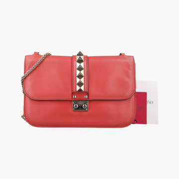 Rockstud Glam Lock Red Leather BL-K398VIT2ロックスタッズグラムロックミディアム レッド レザー BL-K398VIT2