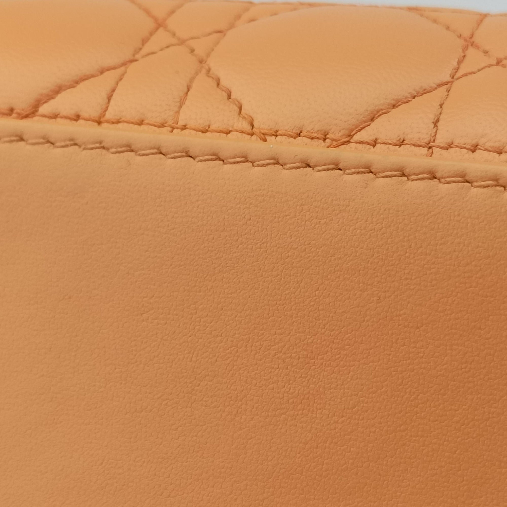 Lady Dior Orange lambskin 16-BO-1102レディディオール オレンジ ラムスキン 16-BO-1102