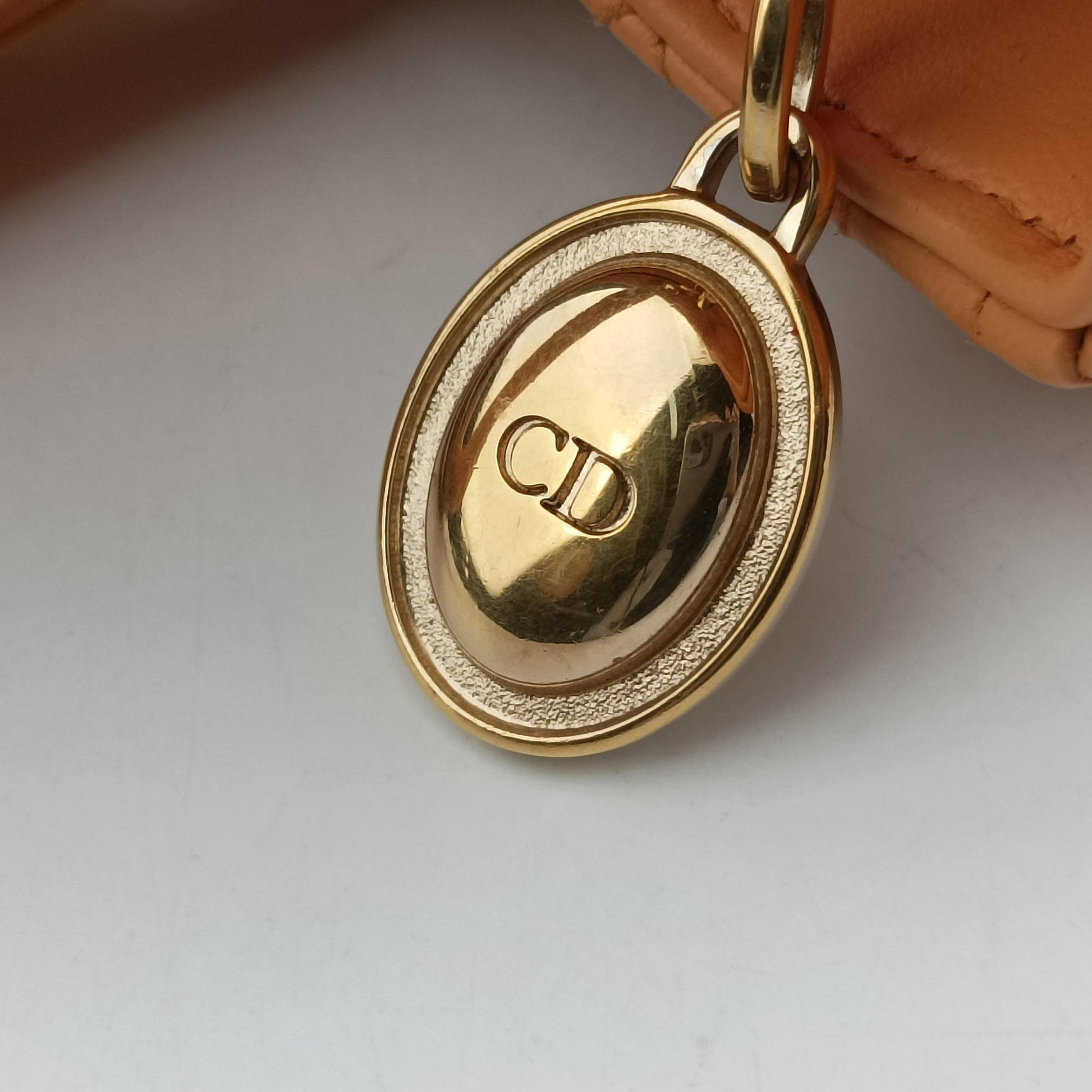 Lady Dior Orange lambskin 16-BO-1102レディディオール オレンジ ラムスキン 16-BO-1102