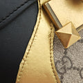 Osiride beige×Black×Golden PVC coated canvas×leather 500781 D023180432オジリデ ベージュ×ブラック×ゴールド PVCコーティングキャンバス×レザー 500781 D023180432