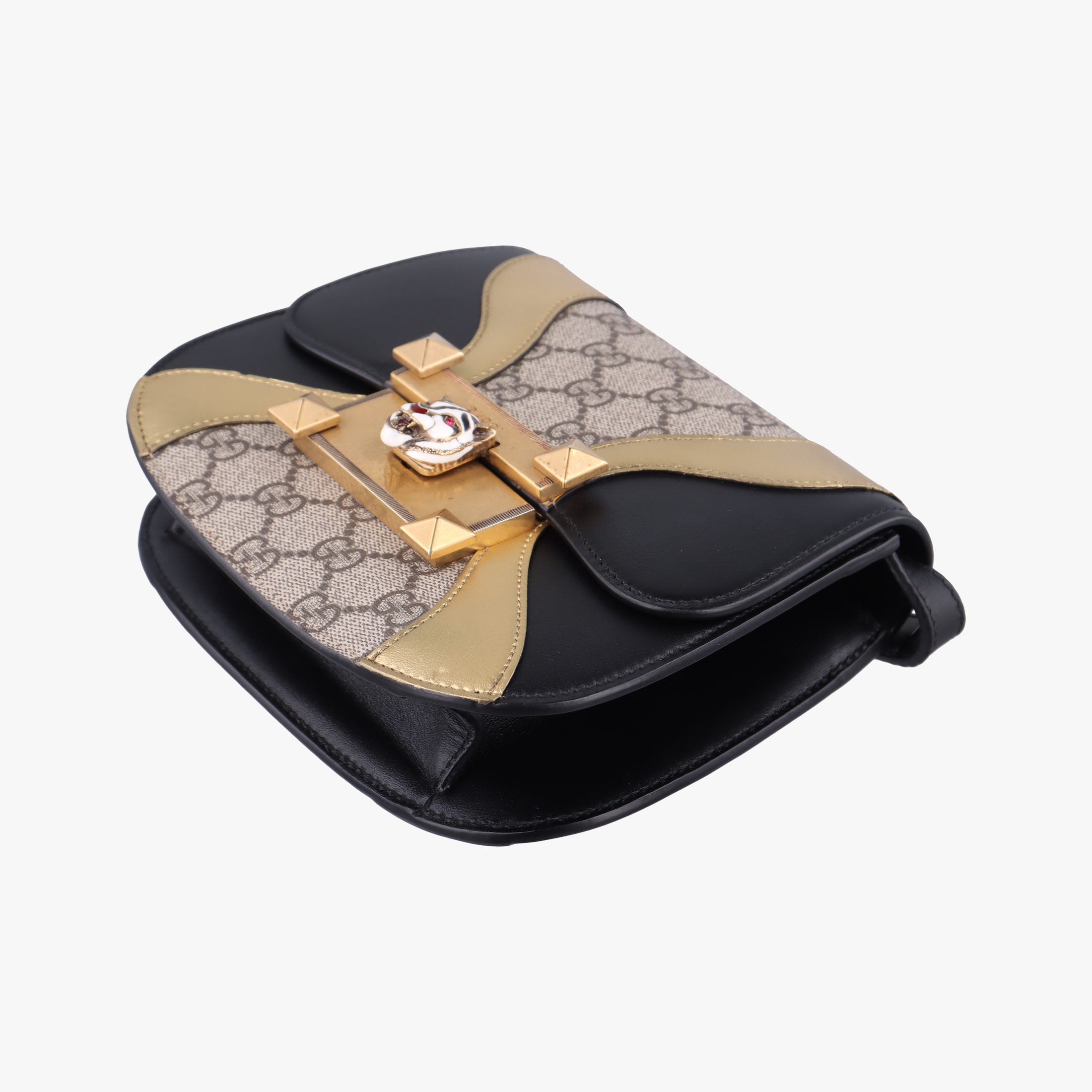 Osiride beige×Black×Golden PVC coated canvas×leather 500781 D023180432オジリデ ベージュ×ブラック×ゴールド PVCコーティングキャンバス×レザー 500781 D023180432