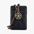 CC Logo Matelasse Card Case Black lambskin AP0711 28444971ココマーク マトラッセ  カードケース ブラック ラムスキン AP0711 28444971